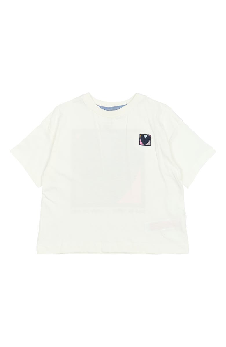 THE NEW Kids' Perley Organic Cotton Graphic T-Shirt, Main, color, Cloud Dancer