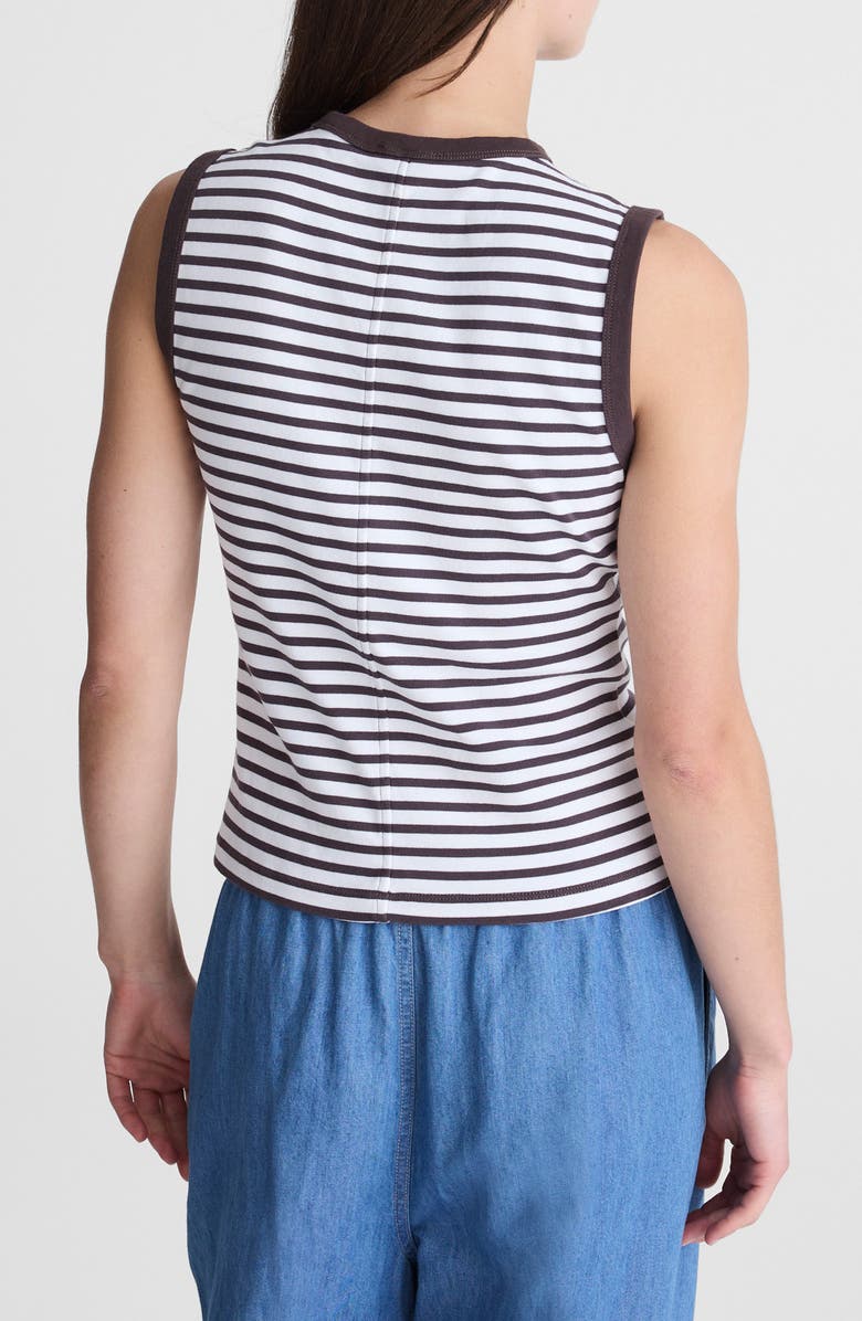 Madewell The '90s Compact Cotton Shell Tank, Alternate, color, New York Stripe
