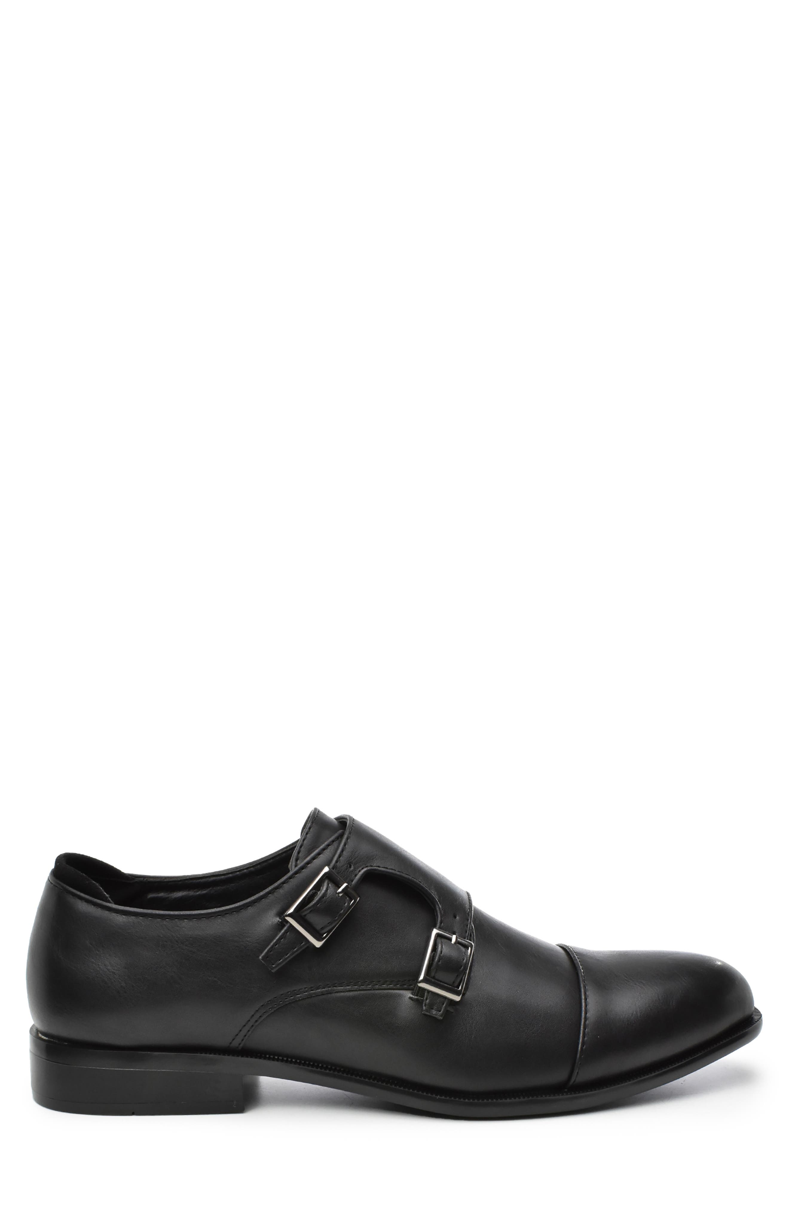 Tahari David Double Buckle Monk Strap Shoe, Alternate, color, 