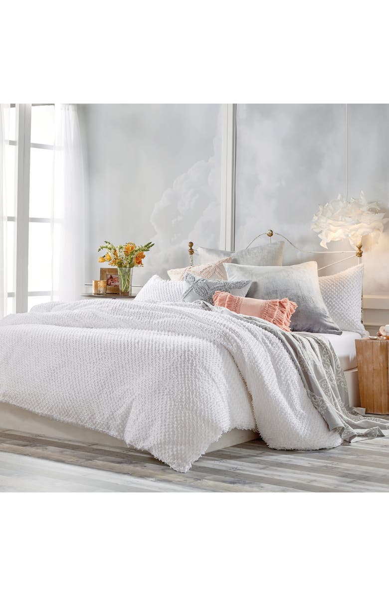 Peri Home Dot Fringe Comforter & Sham Set, Main, color, 