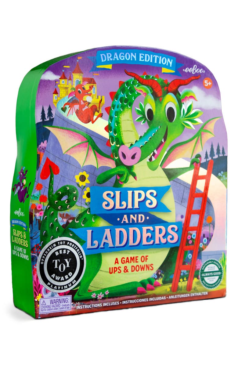 eeBoo Slips & Ladders Game, Main, color, Multi