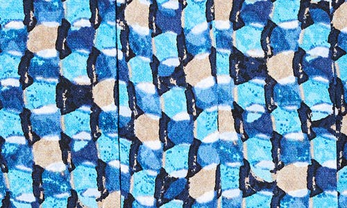 Nic + Zoe Nic+zoe Prism Glow Printed Top In Blue Multi