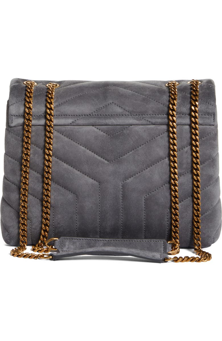 Saint Laurent Small Lou Suede Crossbody Bag, Alternate, color,