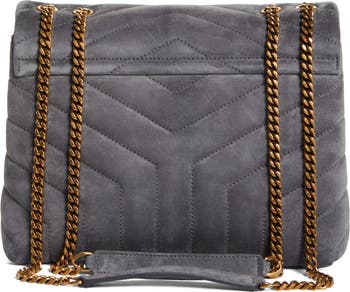 ショルダーバッグ・ポシェット Saint Laurent Brown suede crossbody bag Yves Saint Laurent Brown Suede Small Flap Crossbody Bag