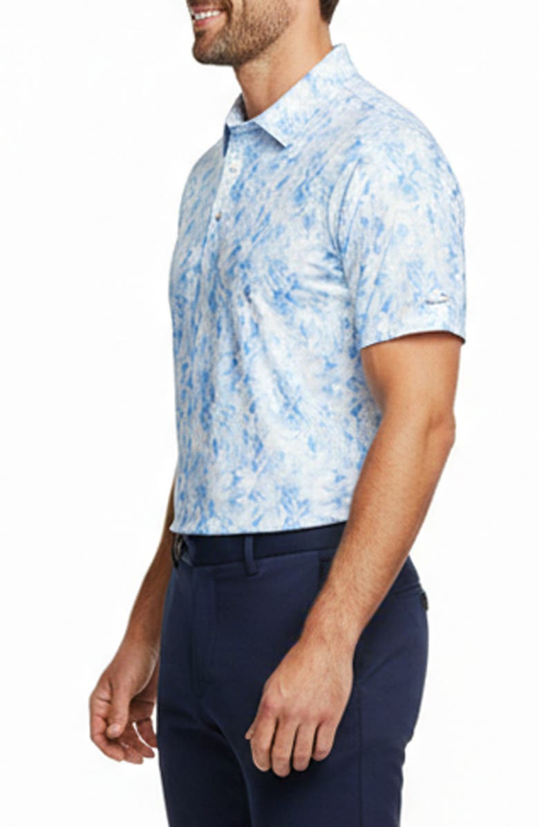 Ben Sherman Watercolor Garden Tech Jersey Golf Polo, Main, color, 