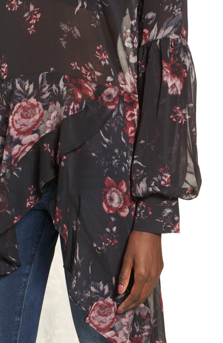 Leith High/Low Ruffle Top, Alternate, color, 