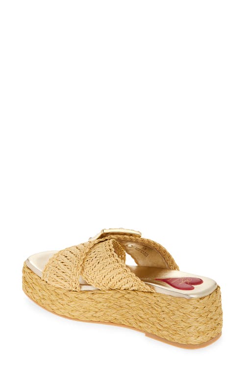 Roger Vivier Espadrille Platform Slide Sandal