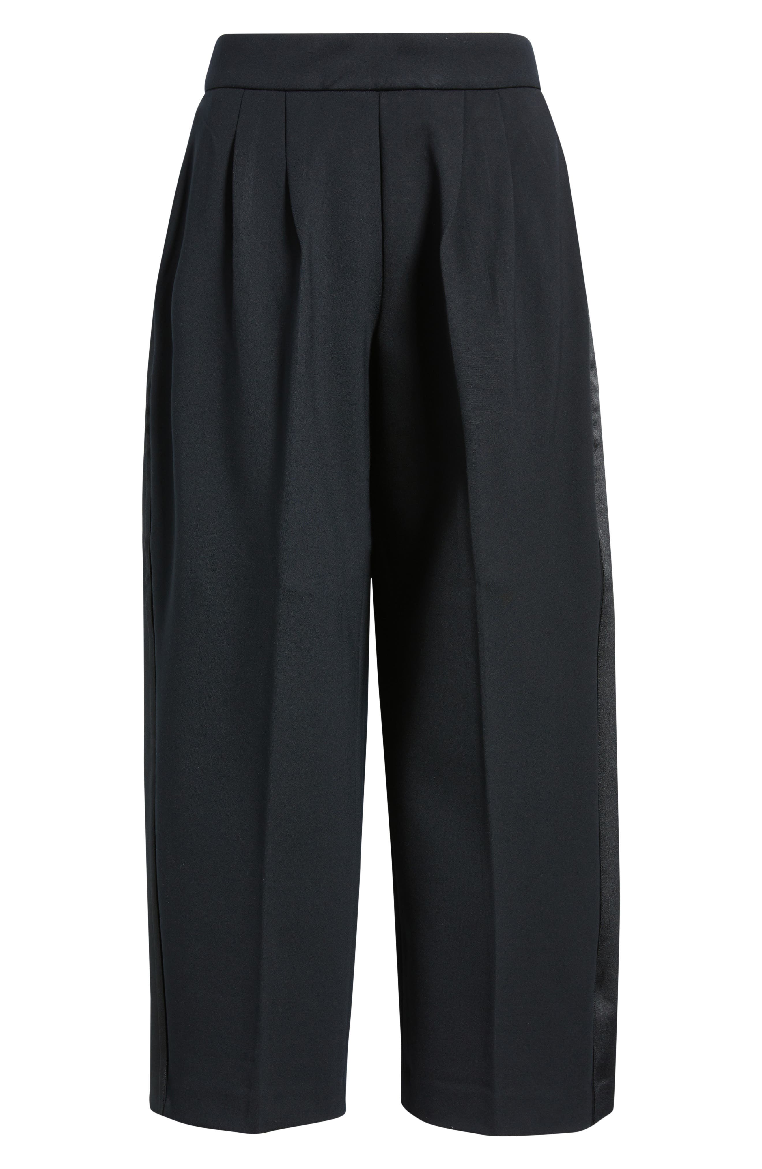 Spanx Ponte Pleated Pants In Blue