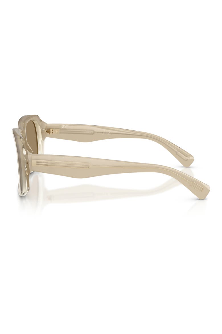 Demetra 53mm Square Sunglasses, Alternate, color, HAZELNUT