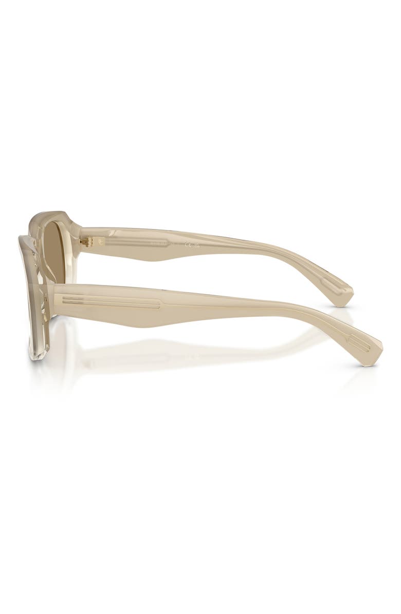 Brunello Cucinelli Demetra 53mm Square Sunglasses, Alternate, color, Hazelnut