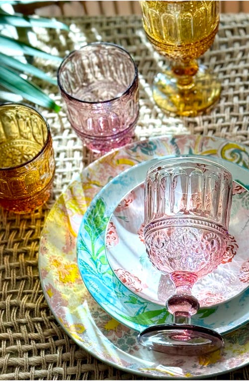 Patina Vie Maison Set Of 4 Multicolor Stemless Glasses