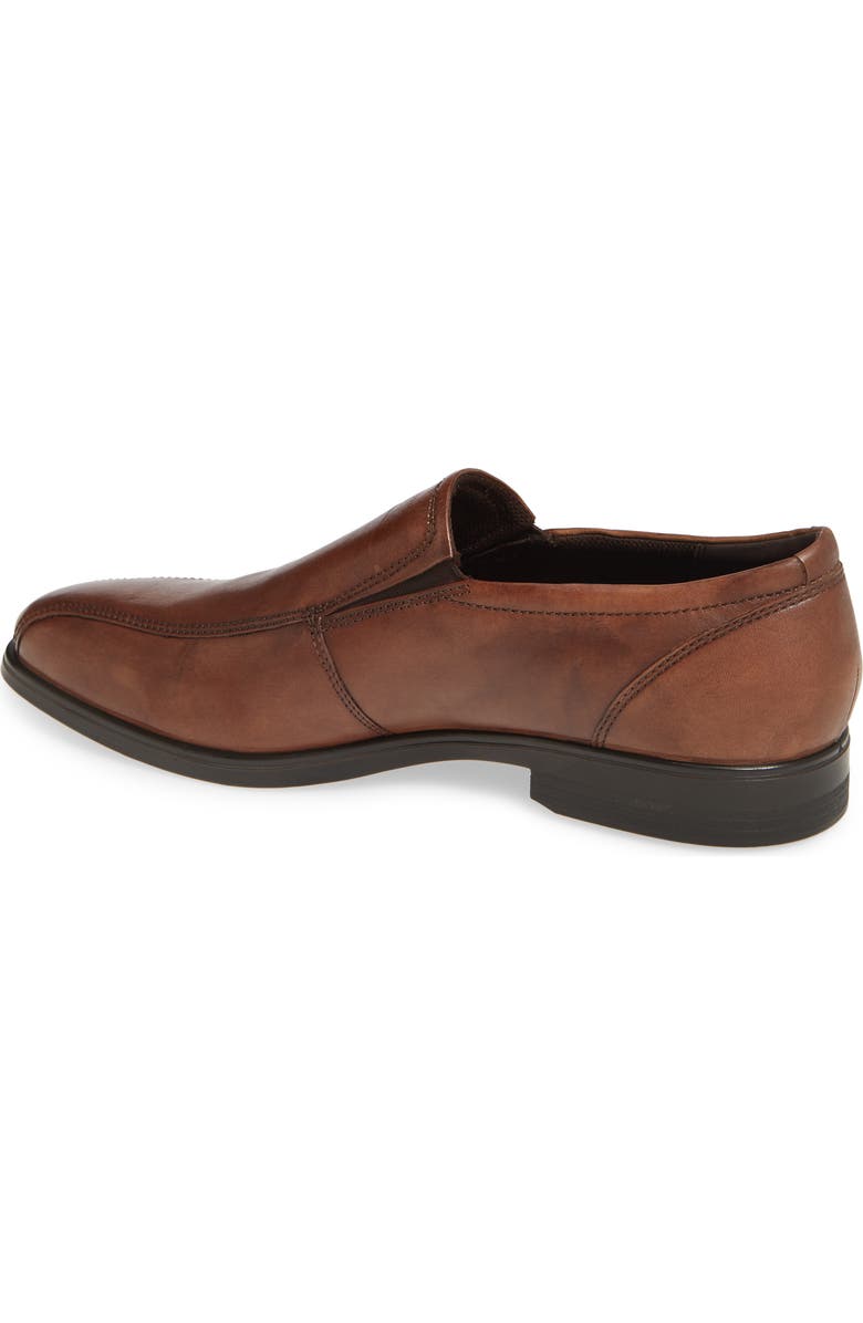 ECCO Queenstown Bike Toe Slip-On Leather Loafer, Alternate, color,