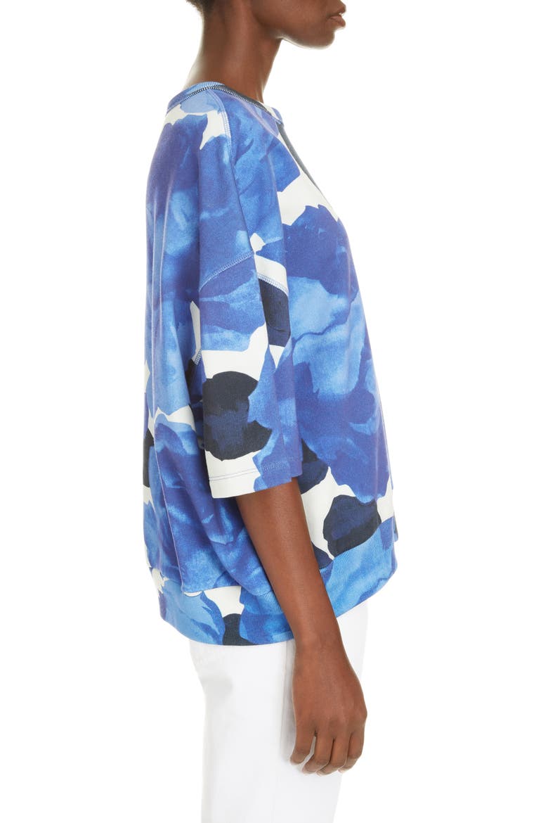 Helovi Floral Cotton Top, Alternate, color, BLUE