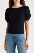 PAIGE Jules Puff Sleeve Cashmere Sweater