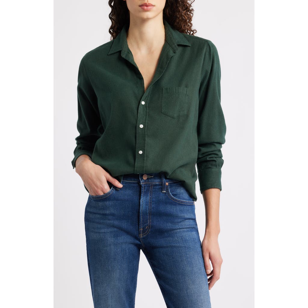 Frank & Eileen Eileen Relaxed Button-up Shirt In Green