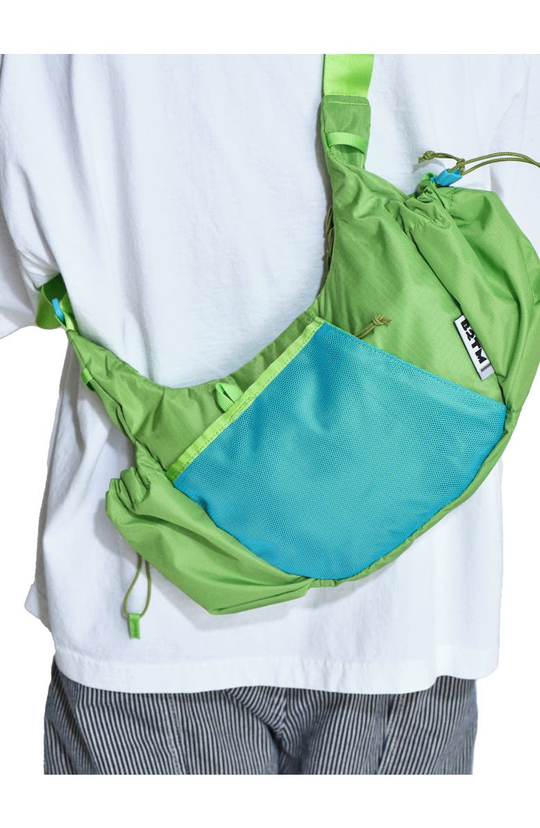 Baboon to the Moon Crescent Crossbody Bag, Alternate, color, Lime Breeze