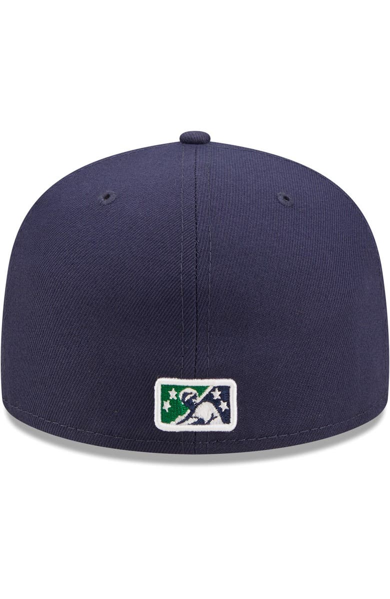New Era Men's New Era Navy Cedar Rapids Kernels Authentic Collection Team Home 59FIFTY Fitted Hat, Alternate, color, 