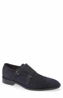 BOSS Derrek Cap Toe Two Buckle Monk Shoe