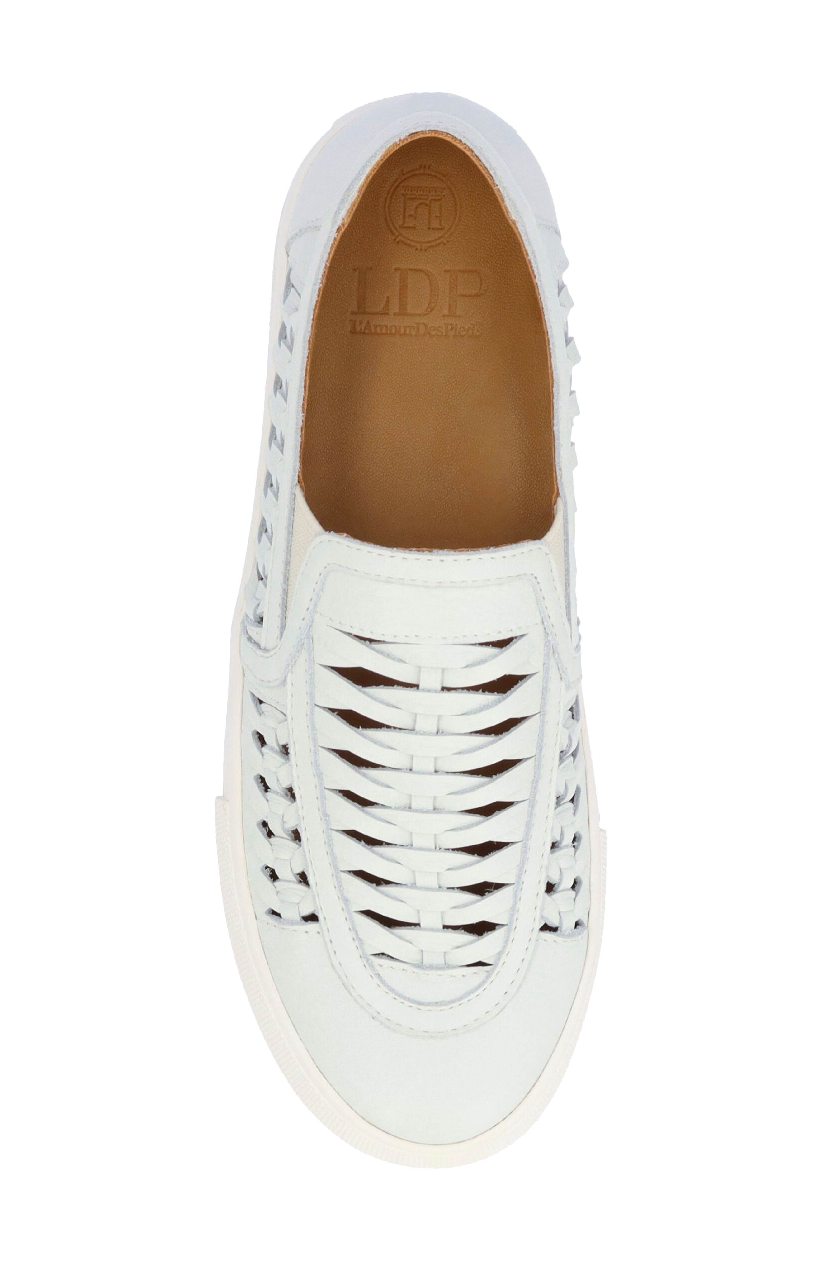 L
Amour des Pieds Karsha Woven Sneaker, Alternate, color, White