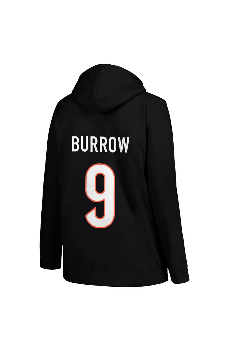 PROFILE Women's Profile Joe Burrow Black Cincinnati Bengals Plus Size Player Name & Number Pullover Hoodie, Alternate, color, Black