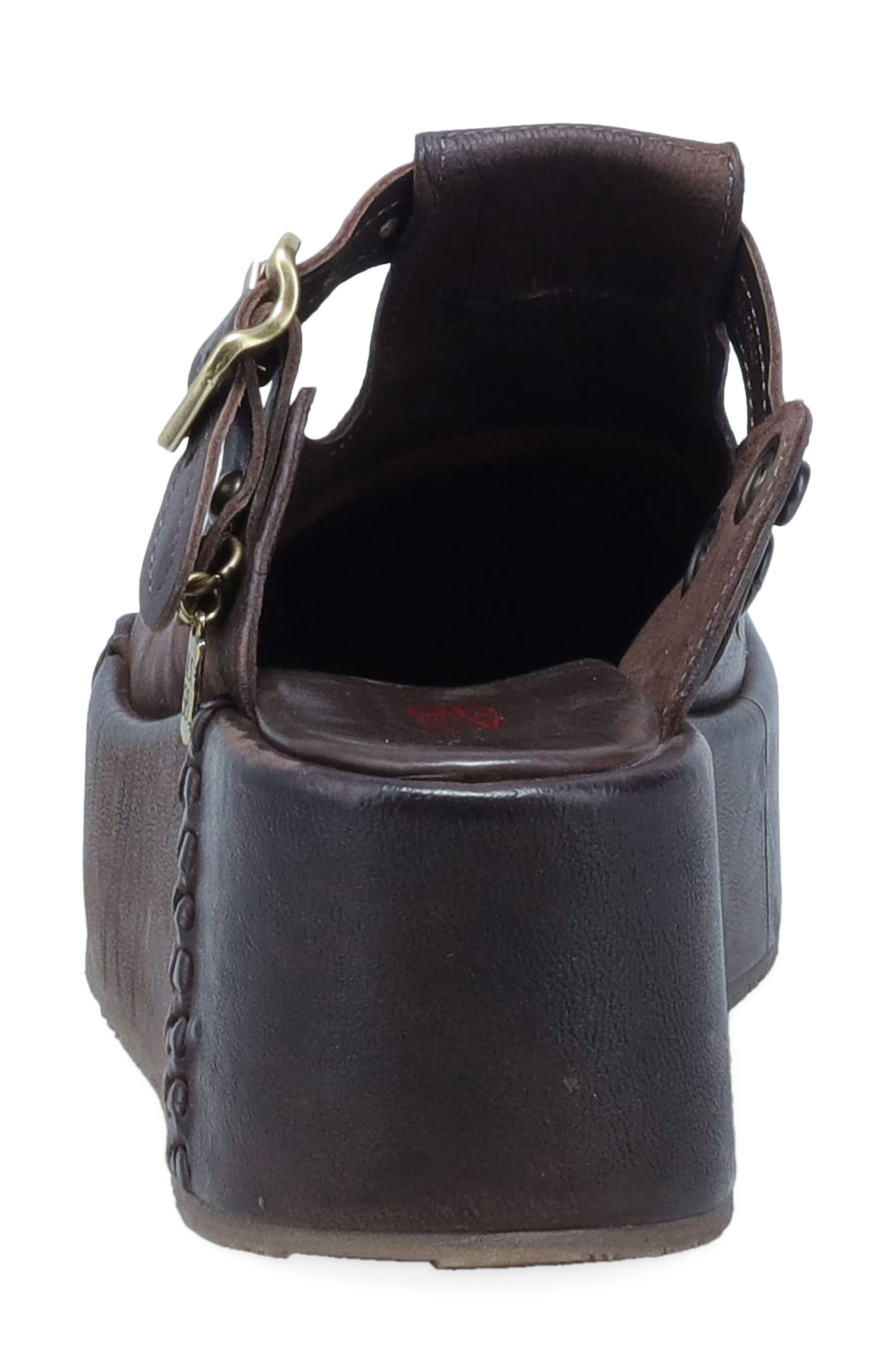 A.S.98 Monroe Platform Clog, Alternate, color, Brown