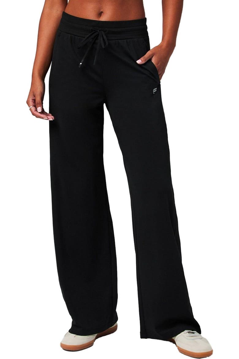Women's Cloud Jersey Wide Leg Pant, Main, color, Black