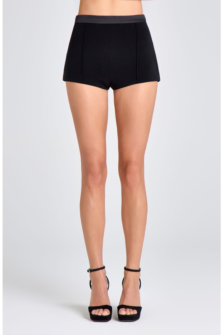 Crepe Hotpants, Main, color, BLACK