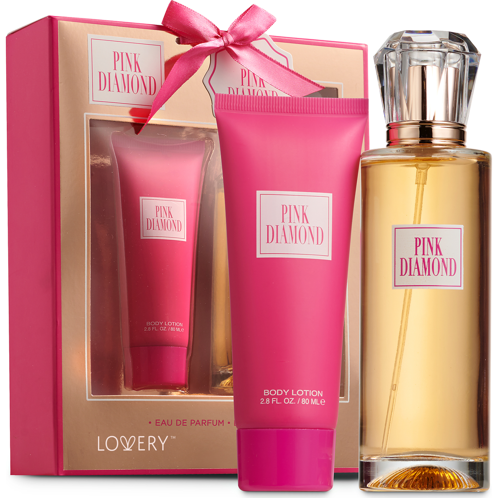 Lovery Pink Diamond Parfum And Lotion Gift Set