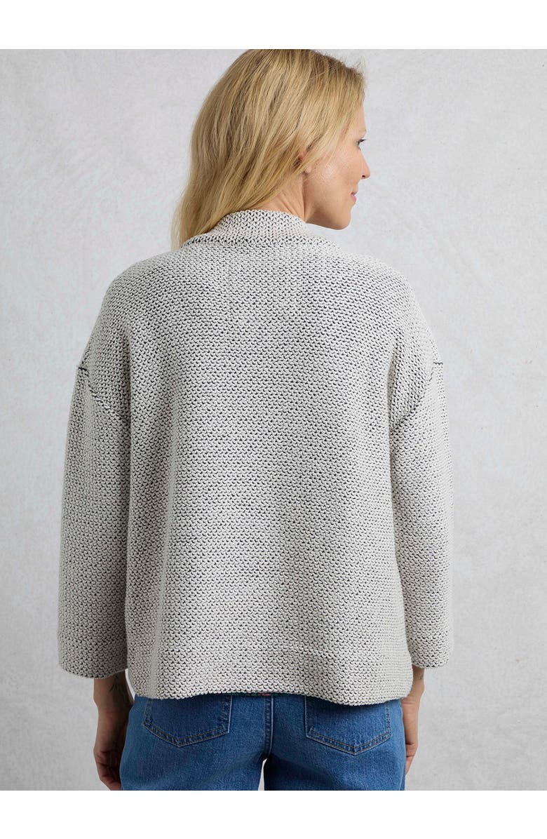 Weird Fish Santosh Cropped Macaroni Kimono Cardigan, Alternate, color, Ecru