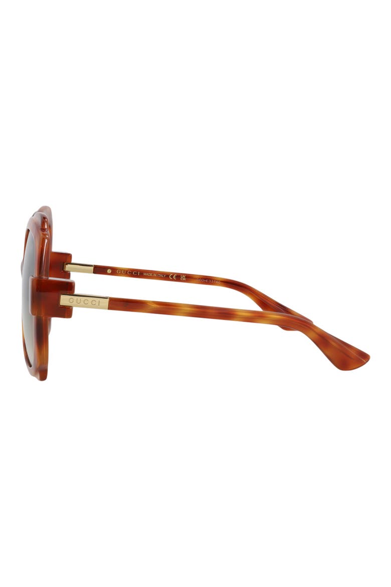 57mm Butterfly Sunglasses, Alternate, color, HAVANA HAVANA BROWN