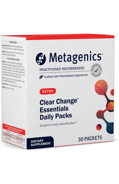 Clear Change Daily Essentials Detox and Gut Health Support Supplement 30 Packets