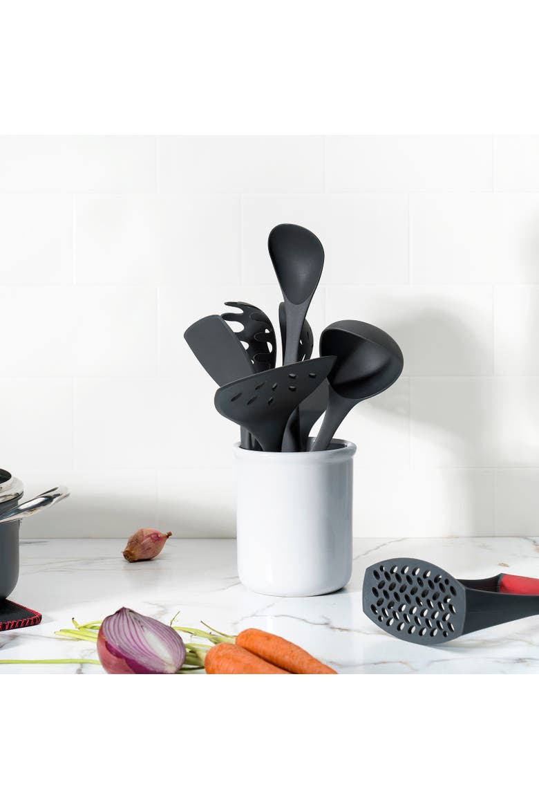 Fiberglass Potato Masher, Alternate, color, Black