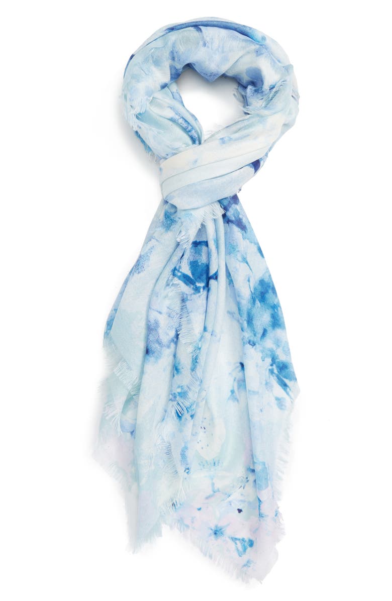 Nordstrom Graceful Hanami Cashmere & Silk Scarf, Main, color, 