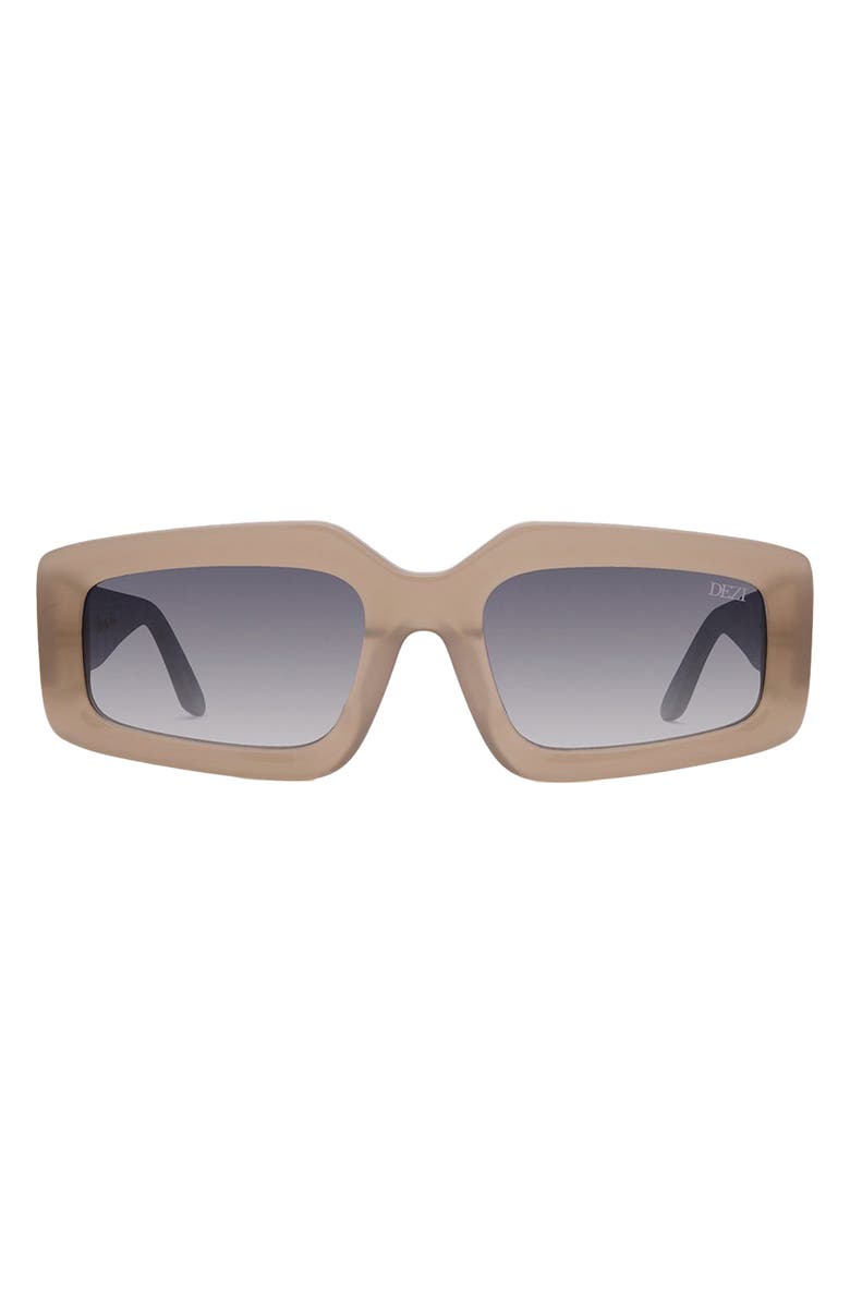 DEZI Read the Room Gradient Square Sunglasses, Main, color, Naked Pearls / Smoke Faded