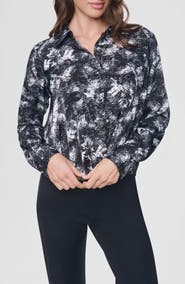 DKNY Print Twist Front Shirt