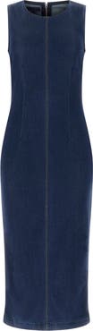 GUESS Dahlia Sleeveless Denim Midi Dress
