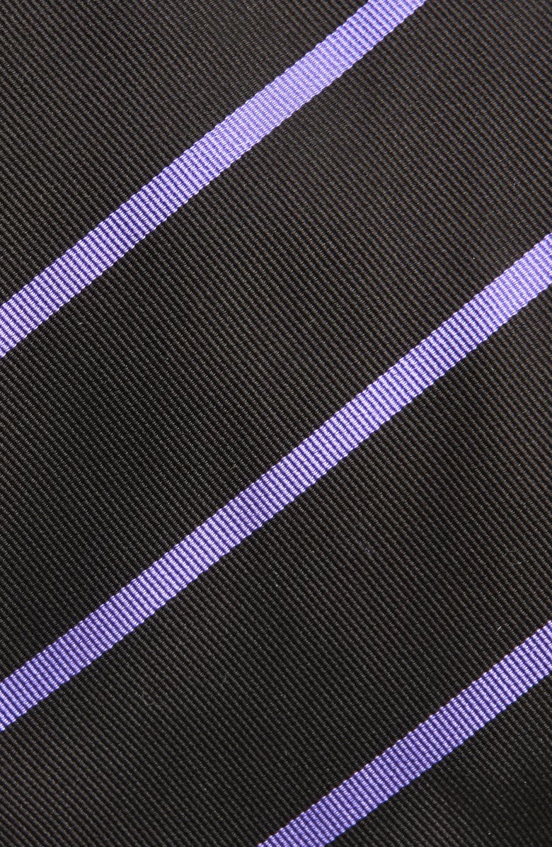 Ralph Lauren Purple Label Super Repp Stripe Silk Tie, Alternate, color,