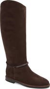 Brunello Cucinelli Monili Trim Tall Suede Riding Boot