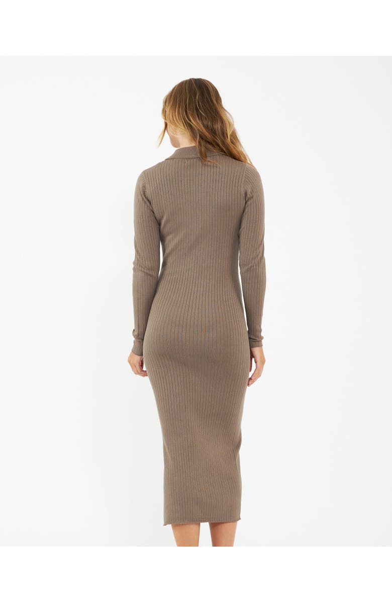 Ripe Maternity Sammy Knit Polo Dress  Mocha, Alternate, color, Brown