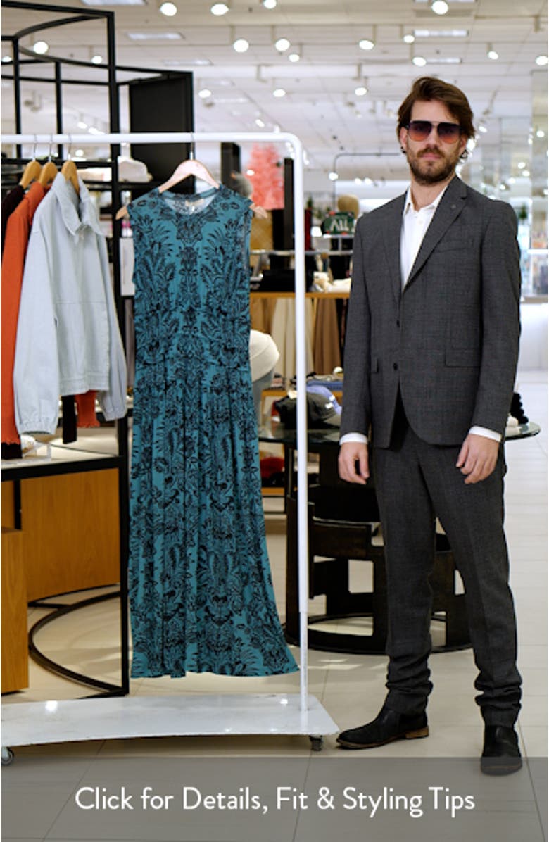 Kamaria Floral Jersey Midi Dress, sales video thumbnail