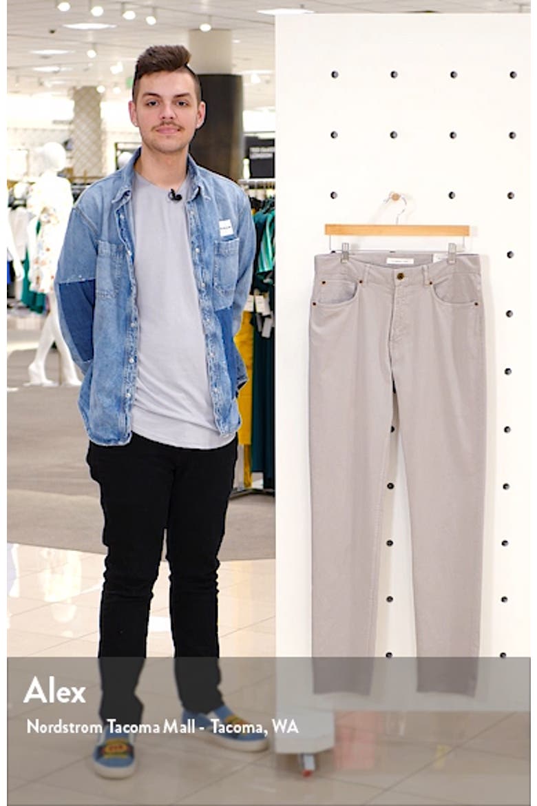 Slim Straight Fit Corduroy Pants video