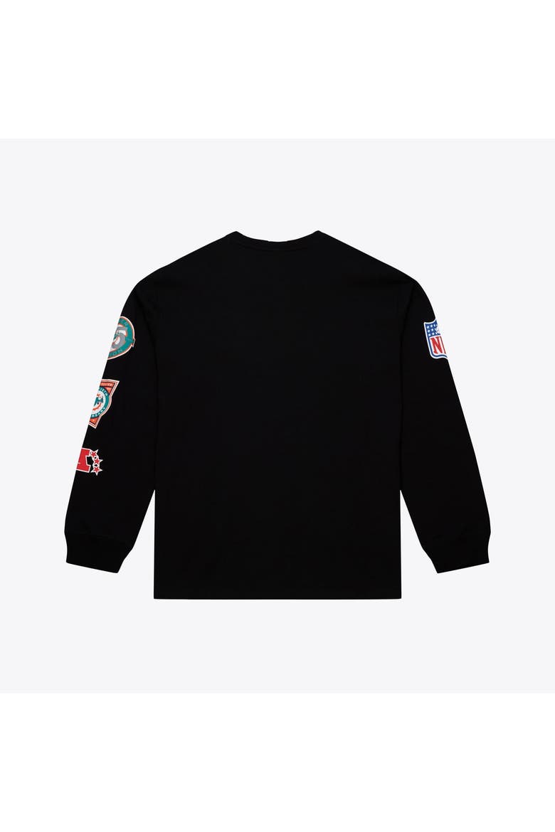 Men's Mitchell & Ness  Black Miami Dolphins Big & Tall Training Camp Long Sleeve T-Shirt, Alternate, color, Black