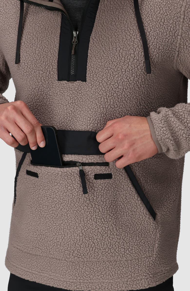 Outdoor Research Grayland High Pile Fleece Hoodie, Alternate, color, Sable