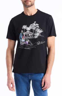 Robert Graham Beach House Graphic T-Shirt