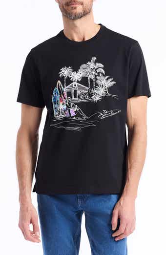 Robert Graham Beach House Graphic T-Shirt