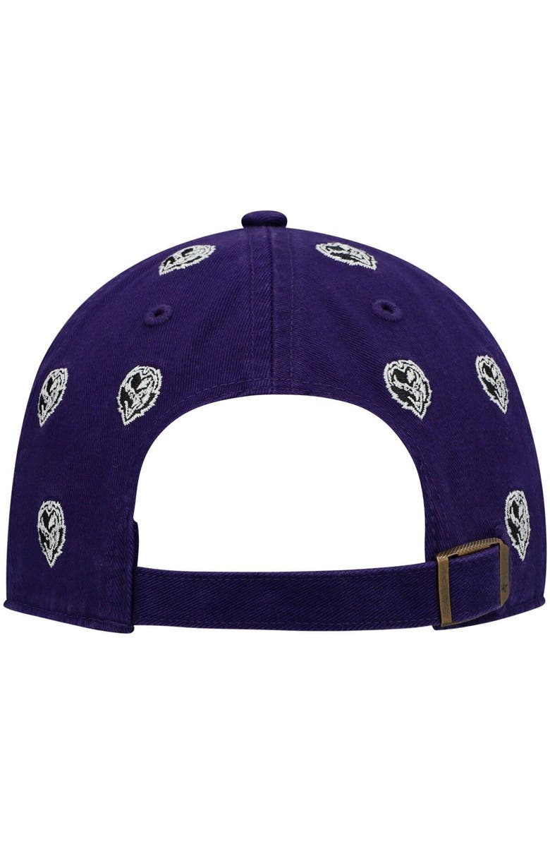 '47 Women's '47 Purple Baltimore Ravens Confetti Clean Up Head Logo Adjustable Hat, Alternate, color, Purple