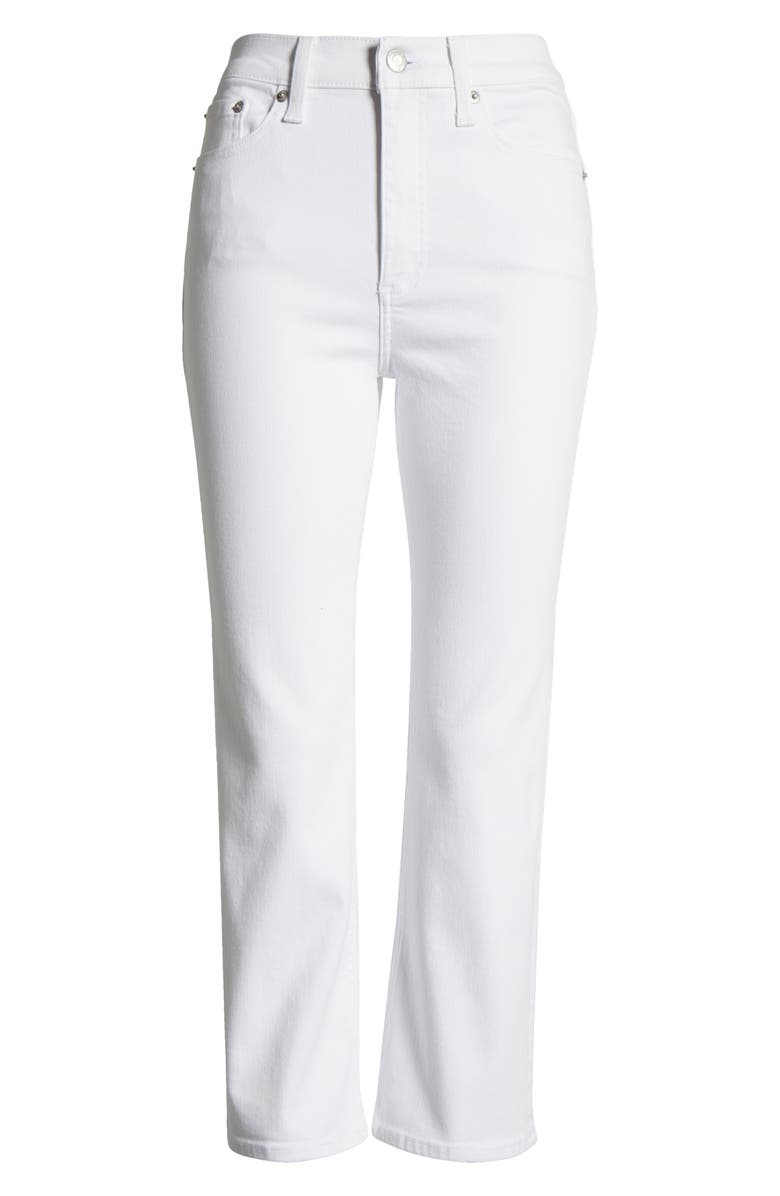 Pistola Petite Lennon High Waist Ankle Bootcut Jeans, Alternate, color, Vivid White