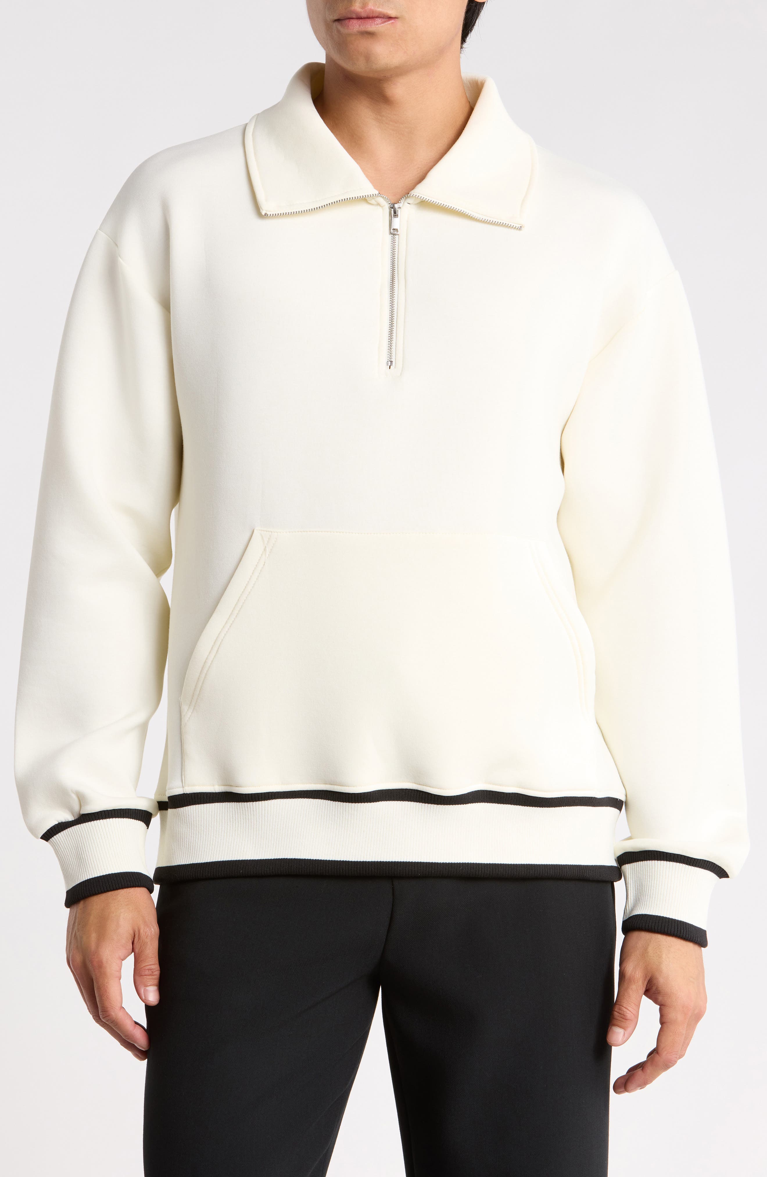 Quarter-Zip Scuba Sweatshirt