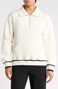 JASON WU Quarter-Zip Scuba Sweatshirt