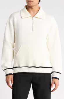 Quarter-Zip Scuba Sweatshirt